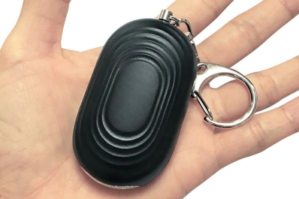 Quality High Decibel Personal Sound Alarm Keychain Double Click Light Button for sale