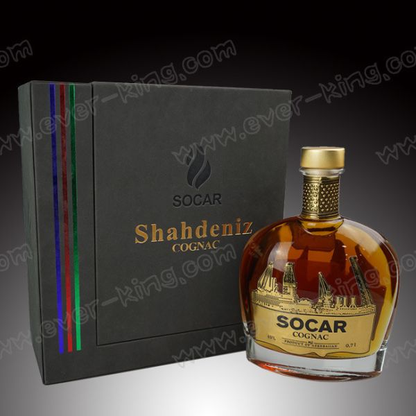 Stamping Printing Black Luxury Magnet Packaging Box Custom Designed