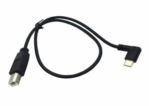 Wholesale 50 CM Right Angle type C to Type B USB Data Cable Customized Logo PE Low Density Pre Mold from china suppliers