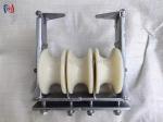 Three Nylon Sheaves Overhead Line Conductor Stringing Blocks Stringing Of