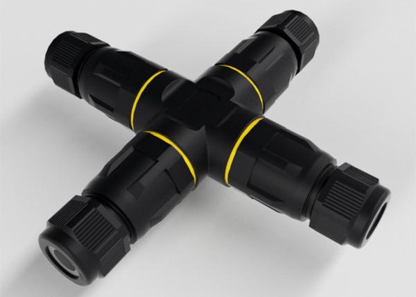 Quality X Shape IP68 2 Pin 300V 4 Way Connector Screw termination for sale