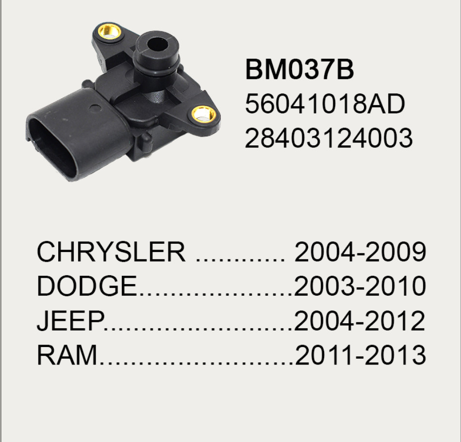 2Ms Response Time Car MAP Sensor 0.5-4.5V Output Signal Engine Map Sensor
