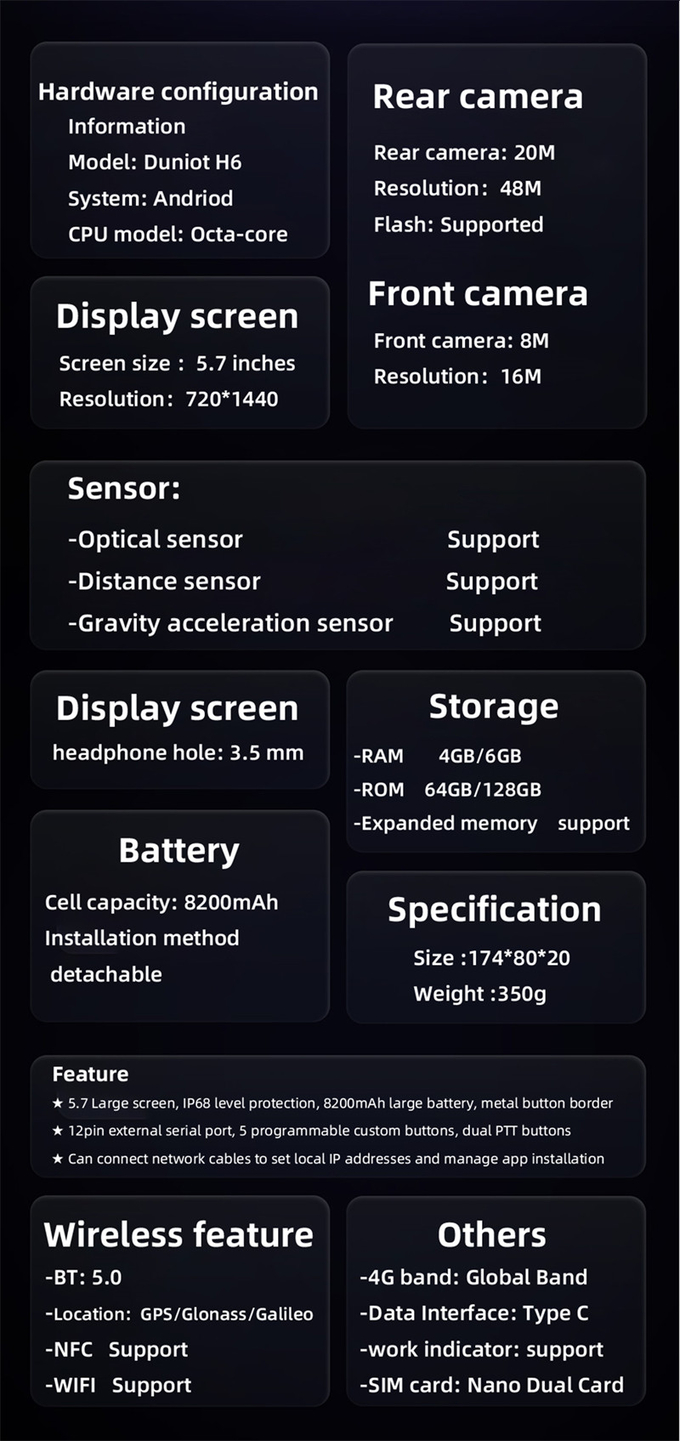 1D 2D Scan Explosion Proof Intercom / Explosion Proof Mobile Phone For Industrial Use 350g