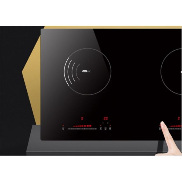 4.4KW Two Burners Built In Electric Induction Stove 730*430mm