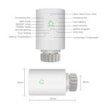 Tuya ZigBee3.0 WiFi Smart TRV Programmable Thermostat Heater Temperature