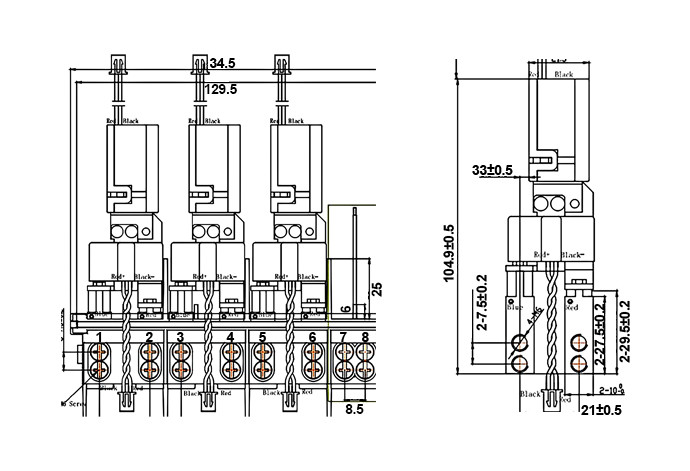 120A 12V Impulse 3 In 1 Relay Assembly Smart Metering Solution For 3P Power Meter