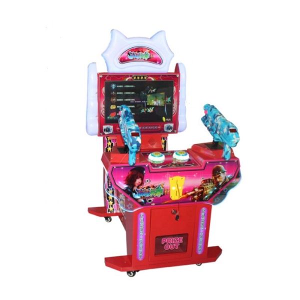 Metal Kids Arcade Machine , Dozen Hero Gun Shooting Tickets Redemption Arcade Simulator