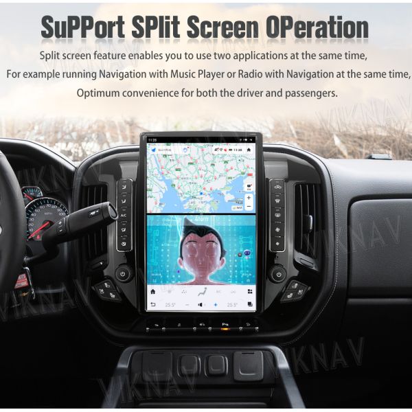 Viknav Car Radio Car Radio For Chevroler Silverado / GMC SIERRA (2013-2020)14.4 inch Android Upgrade Auto audio Wireless