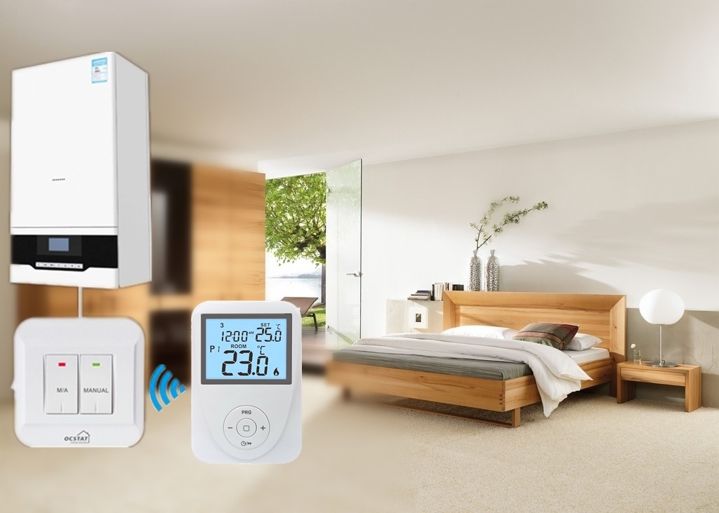 1℃ Accuracy Wireless Heating Thermostat with NTC Sensor
