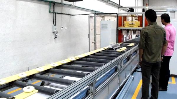 Busbar Trunking Systems packing machine, Busbar Trunking Systems package line.