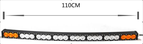 Quality 44-inch single row 240w curved LED light bar for Jeep, with assorted lens for sale