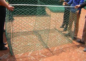 China Durable Hexagonal Wire Stone Gabion Baskets Woven Wire Stone Cages on sale