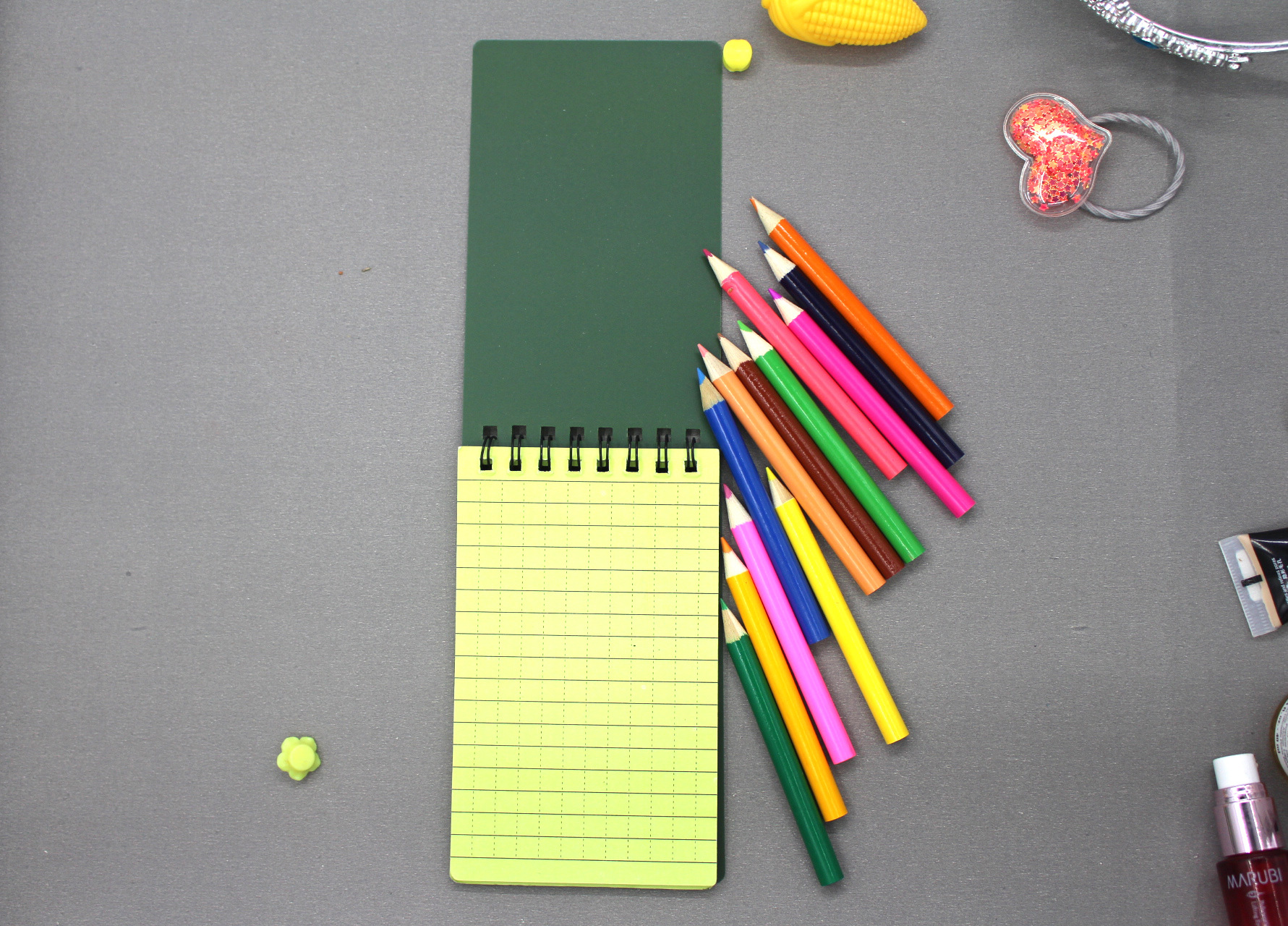 Foreign Language Learning Diary Notepad Waterproof Printed Notebook with Coil Binding