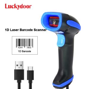 Wholesale Wired Handheld Bar Code Scanner Adjustable Stand Automatic 1D Support Windows/Mac/Linux from china suppliers