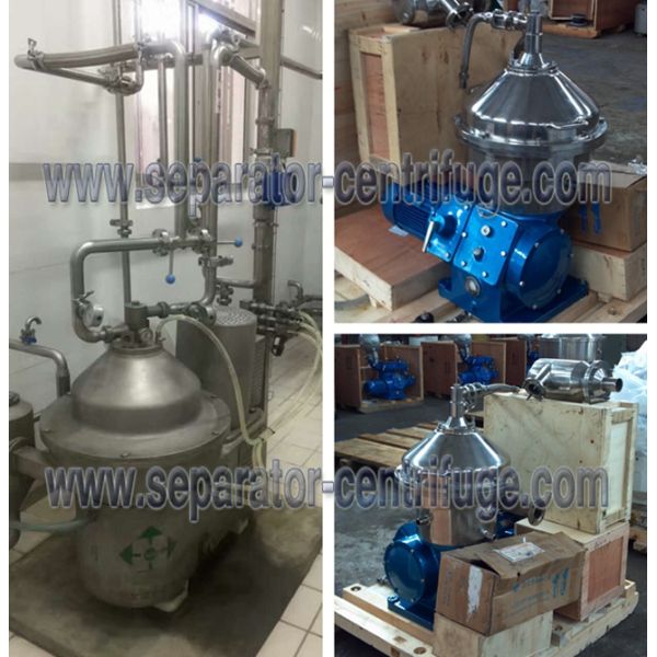 Self Cleaning 2 Phase Dairy Milk Cleaning Disk Bowl Food Centrifuge