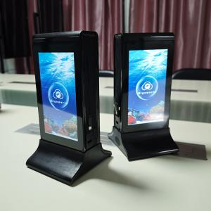 China 7 Inch Interactive Smart Touch Table Menu Advertising Display Double-Sided Chargeable Lcd Screen on sale