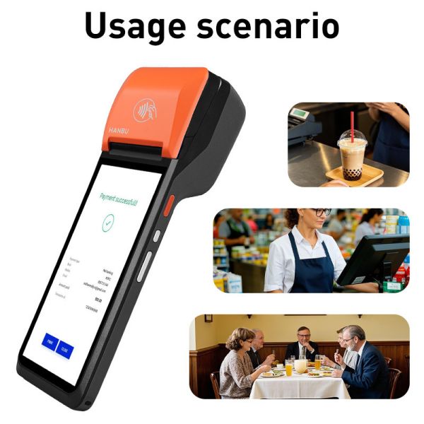 Mobile POS Terminal With Android 14.0, 6 - Inch Touch Screen, And 6400mAh Battery