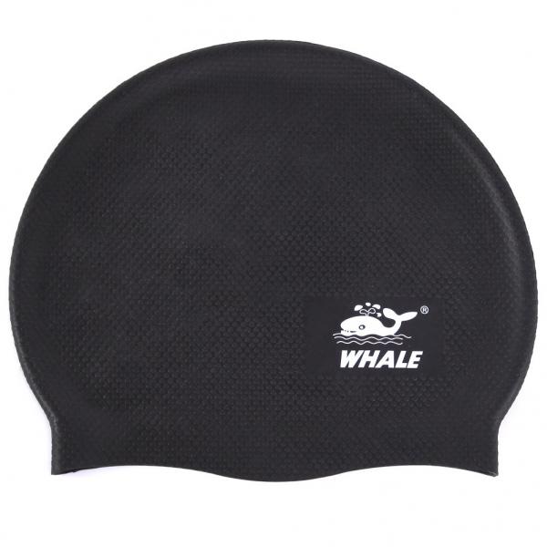 Quality Black Silicone Swimming Hats Non Toxic For Men , Silicone Swim Cap for sale