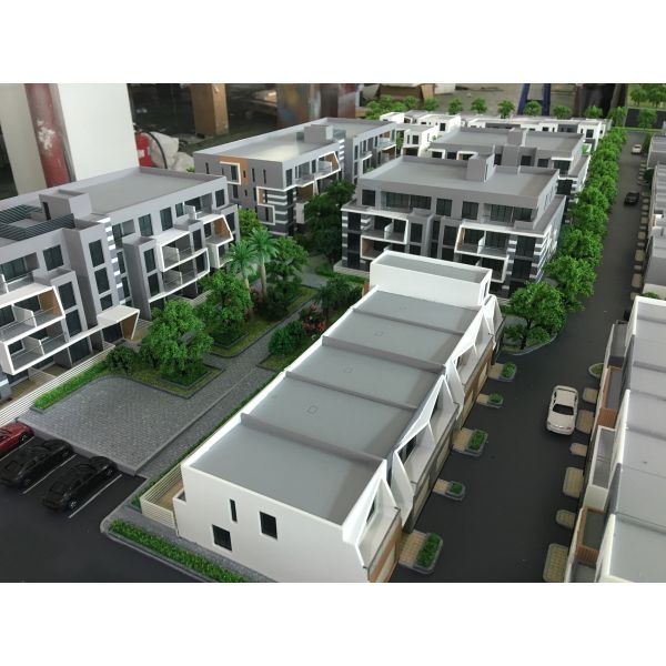 Acrylic Plastic Architecture House Model For Townhouse Displaying 1 / 100 Scale