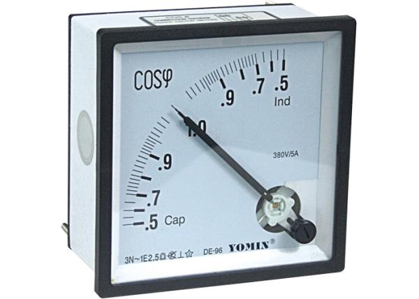 Quality Three Phase Analogue Panel Meters , Selection of Power Factor Meter 96*96 for sale