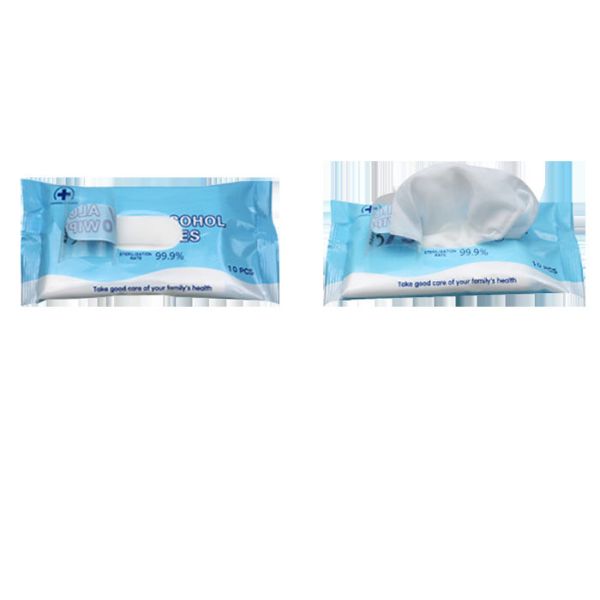 Non - Woven 75% Alcohol Disinfectant Wipes Kill 99.9% Virus CE Certification