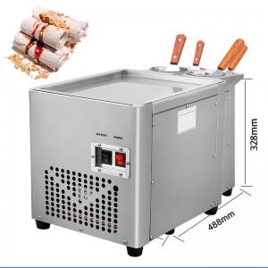 Wholesale Free shipping to USA tax included ETL CE Single Round Pan ice cream roll machine/fry ice cream machine/Fried Ice Cream M from china suppliers