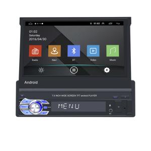 China 1 Din Retractable Screen Car Stereo 7 Inch Touch Screen Car Radio 11 Usb Mp5 Player on sale