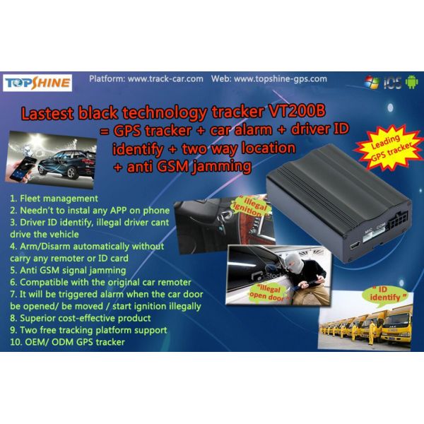 Smartphone Car Alarms Anti Theft GPS Vehicle Tracker with SOS panic button