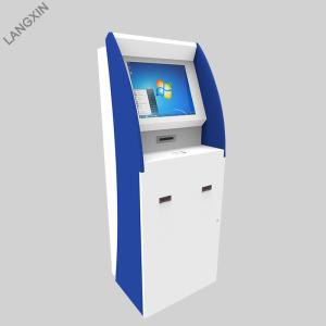 China Customized Automated Payment Kiosk , Touch Screen Cash Acceptor Kiosk on sale