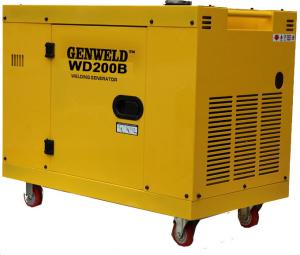 China GENWELD WD200B 200A Engine Driven Welder Generator , Silent Diesel Welder Generator on sale