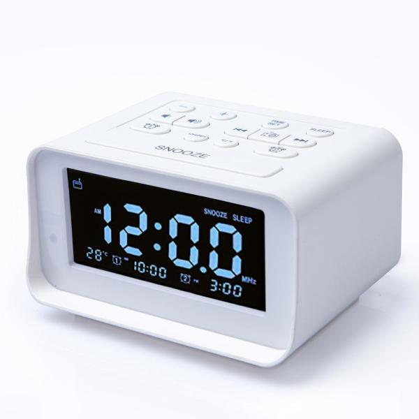 Quality Telescopic Antenna LED Alarm Clock Radio ABS Plastic Material For Indoor for sale