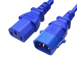 Safety UL Listed Power Cord , Locable Electric Lock C13 C14 Power Extension Cord