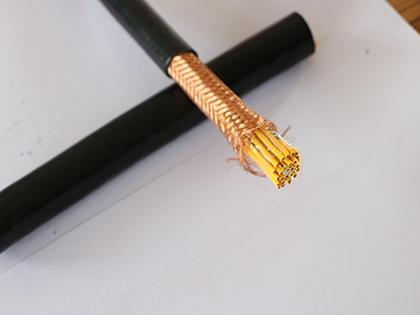 Up To 600 / 1000V Copper Conductor Cable , Flexible Control Cable PVC / XLPE Insulated Braiding