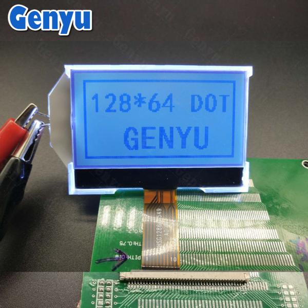 Quality 2.15 Inch 128x64 LCD Display STN Positive COG+FPC 10PIN SPI Interface for sale