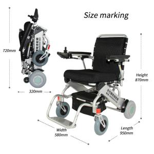 China CE Lithium Battery Portable Foldable Electric Wheelchair on sale