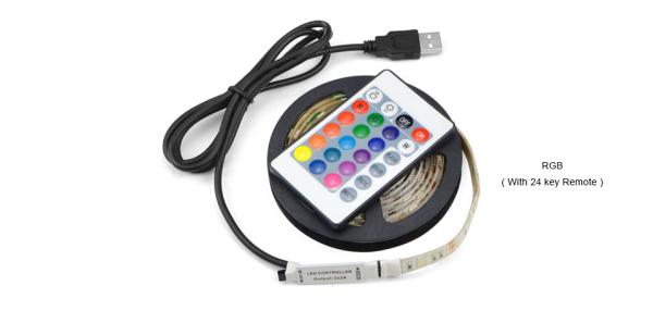 Quality TV Screen Backlight Bias 5050 SMD RGB LED Wifi Tape Lights for sale