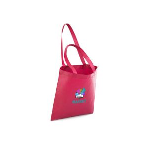 Recyclable Non Woven Polypropylene Tote Bags Red SEDEX Approval