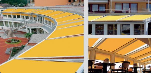 Waterproof And Sunscreen Retractable Roof Awning Sunroom Retractable Awning