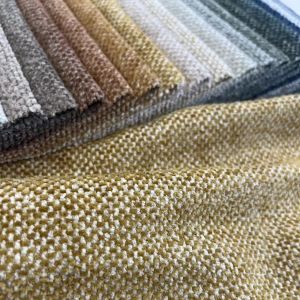 Woven Chenille Sofa Fabric 410gsm Wear Resistant Easy To Clean