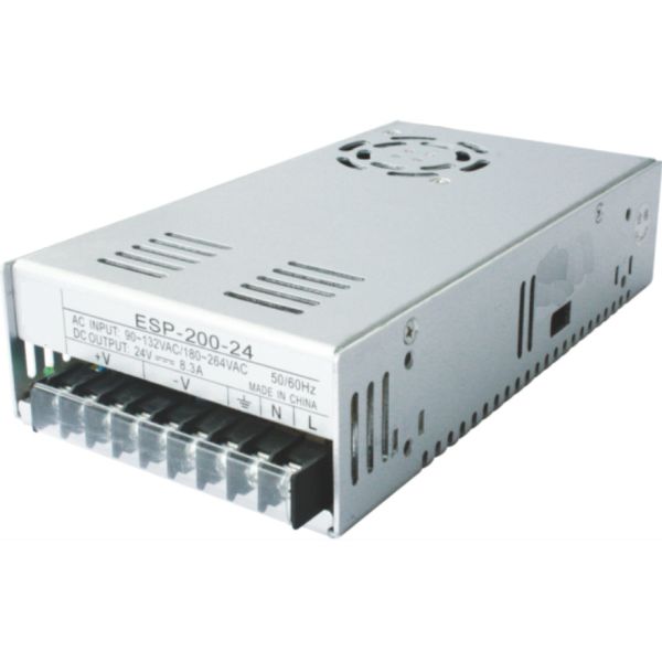 White 200W Din Rail Switching Power Supply 20ms Hold Up Time GB4943 2001 Lightweight
