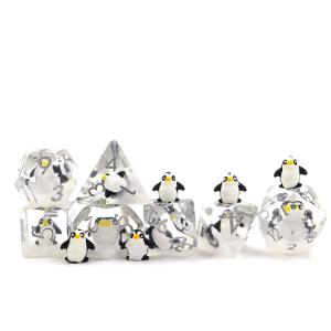 China Transparent Tabletop Resin RPG Dice Multipurpose For Collection on sale