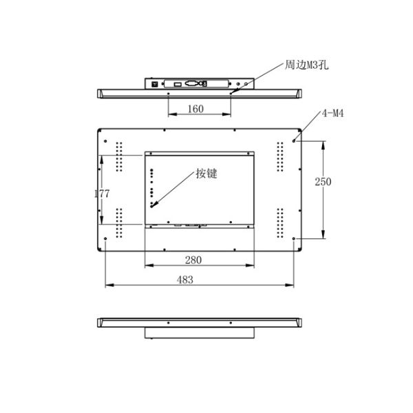 21.5-Inch Windows Touch Embedded Screen for Entertainment Systems, Corporate Training Interfaces, Hospitality Solutions, and Industrial Dashboards