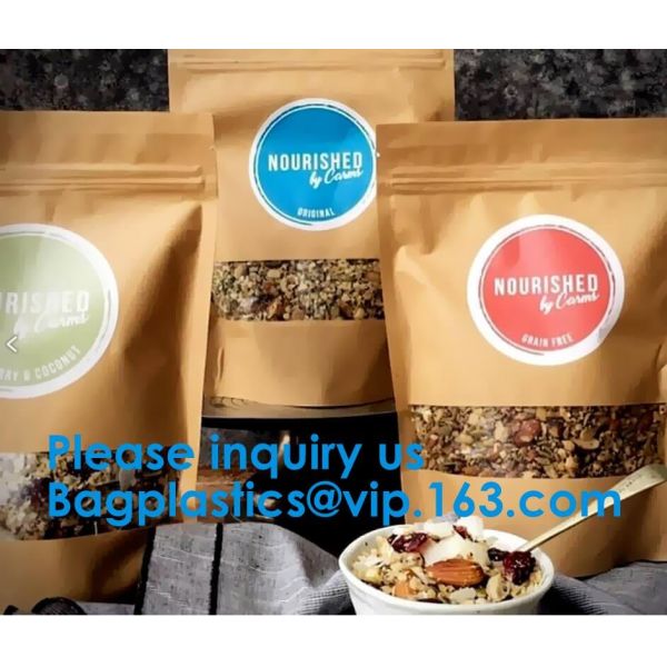 3kg/5kg Stand Up Flat Bottom/Box Bottom Zipper Whey Protein Powder Pouch Bag For Packaging Nutrition Powder