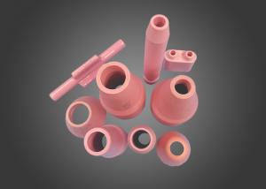 China Pink Alumina Ceramic Tig Welding Cooling Nozzle In Welding Torches For Sand Blasting Gun on sale