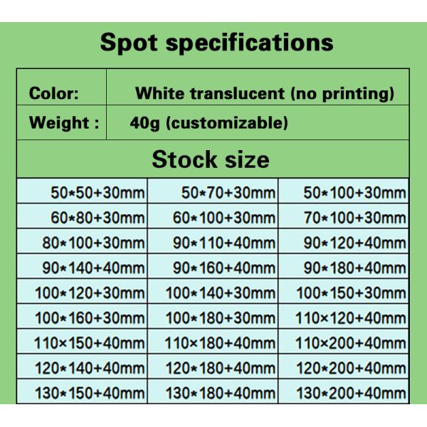 Custom Printed Glassine Paper Bags with Self Seal Closure