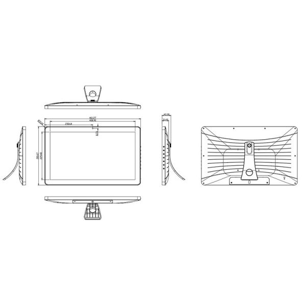 18.5 Inch Android Aio Android Tablet HD Hospital Advertising Display Digital Signage