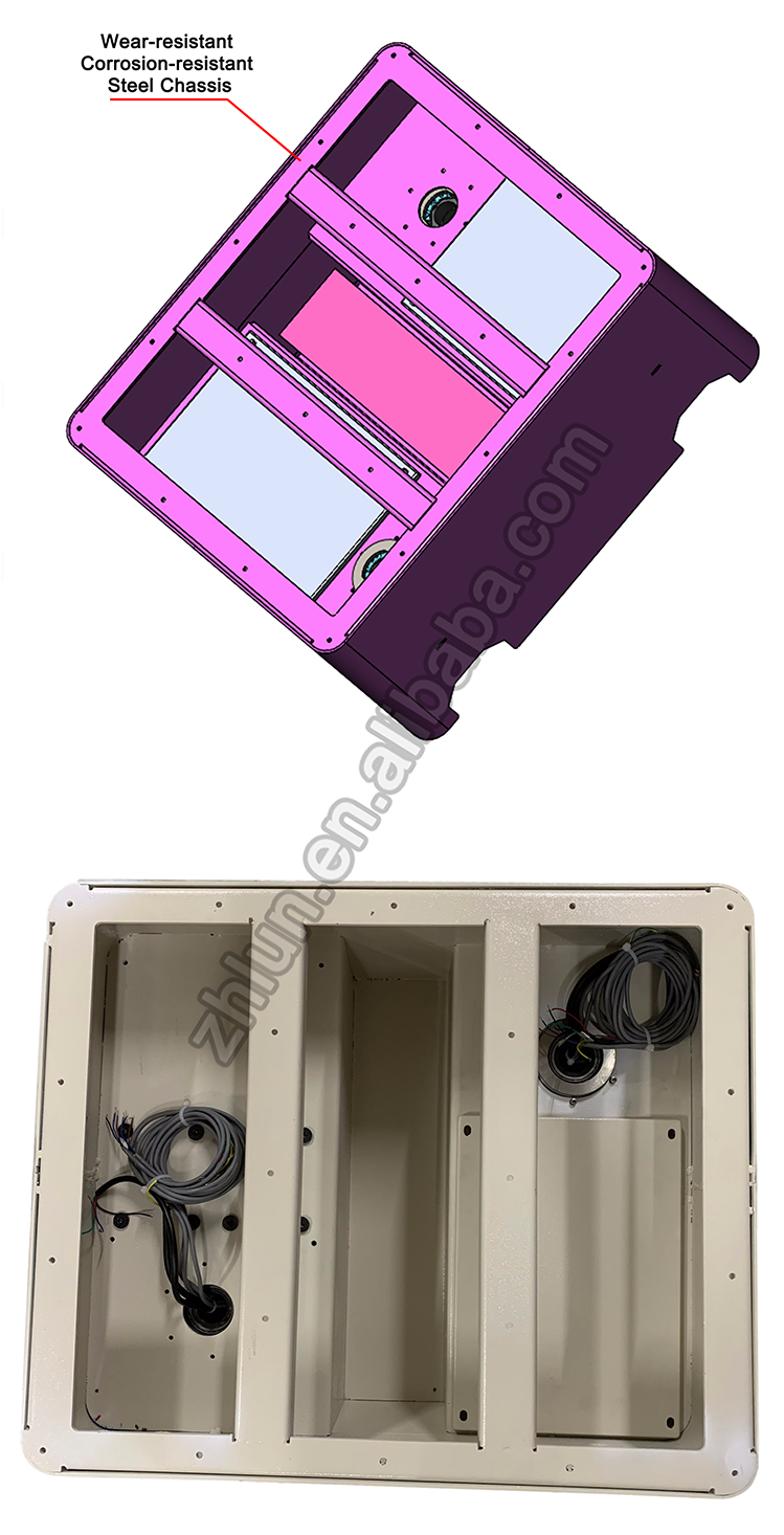 AGV Manipulator Dual Motor Drive Wheel Chassis For mobile platform