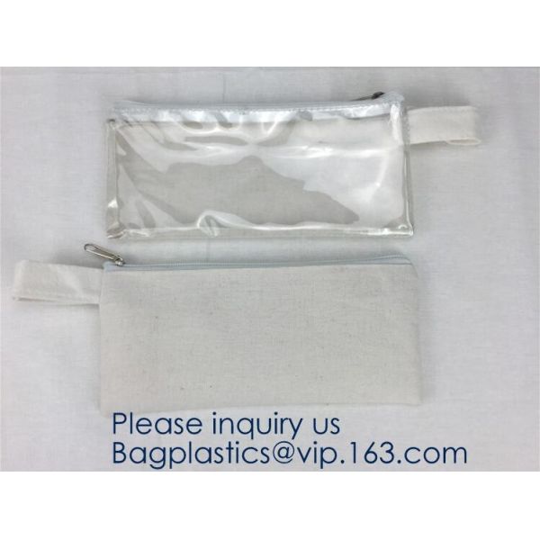 Fashion Travelling Heat-Sealed Clear EVA Cosmetic Bag With Yellow Snap Button And Rubber Handle Pouch By L'Oreal, Sedex