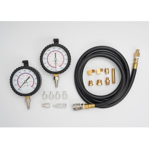 Car Engine Oil Pressure Gauge Test Kit 0 - 400psi With 13 Adaptors