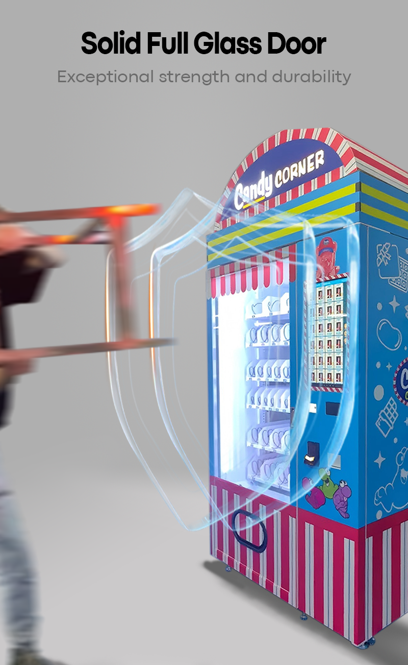 Smart Candy corner Vending Machine with 21.5-Inch Touchscreen Multiple Payment Options Candy Vending Machine